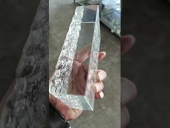 Tijolo de vidro contínuo transparente alto de bloco de vidro para a parede Crystal Block da decoração