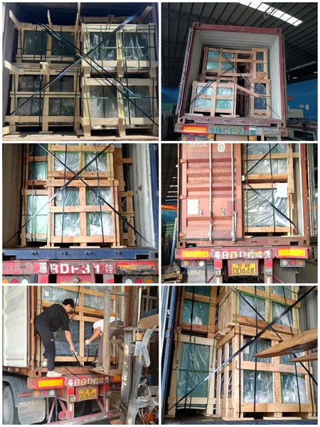 foshan nanhai ruixin glass co., ltd linha de produção do fabricante