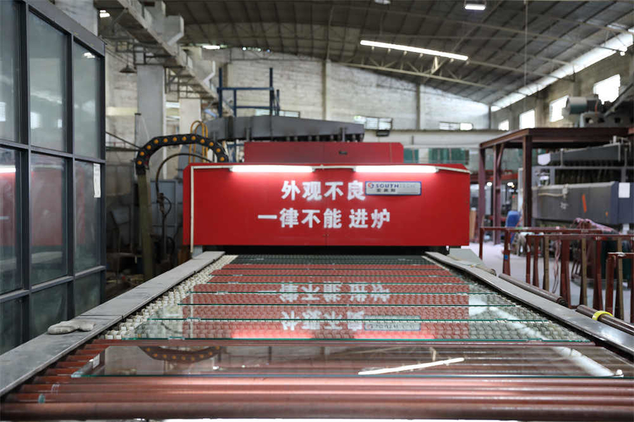 foshan nanhai ruixin glass co., ltd linha de produção do fabricante
